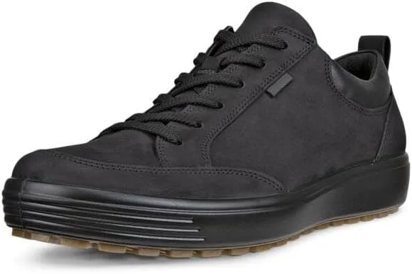 Мужские кроссовки ECCO Soft 7 Tred 450774 из промасленной нубуковой кожи, черный