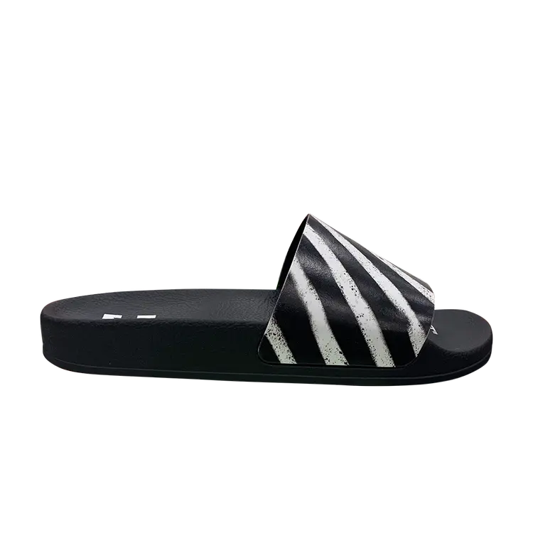 

Кроссовки Off-White Sliders 'Spray', черный