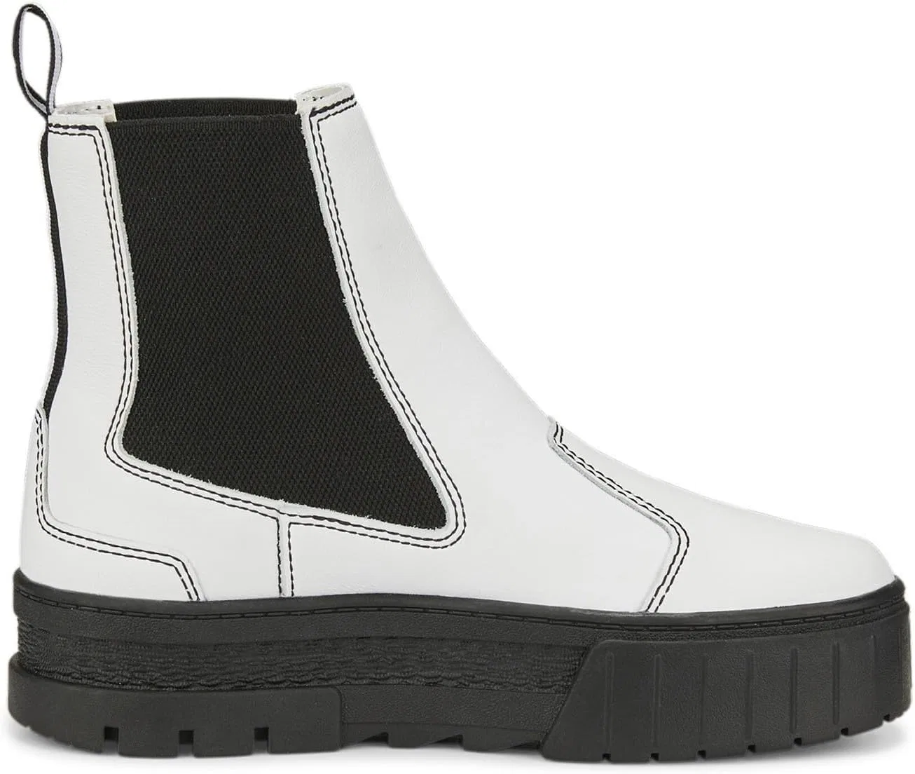 Женские кроссовки Mayze Chelsea Pop Wns Track Shoe PUMA, 2-White Black — фото 4