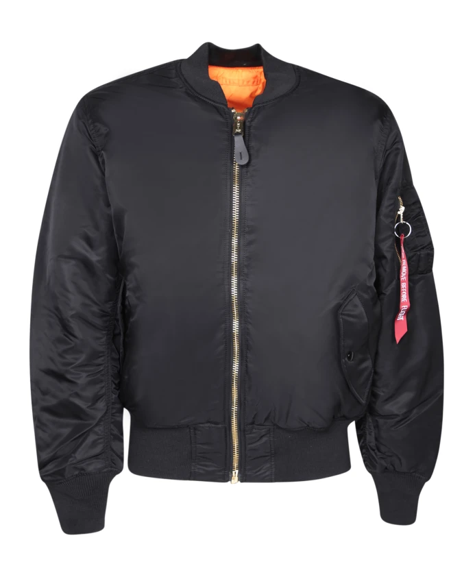 

Стильная черная куртка для мужчин Alpha Industries, черный