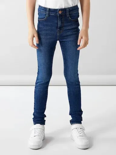 

Name It Джинсы скинни "NKFPOLLY HW SKINNY JEANS 1180-ST NOOS", эластичные, синий