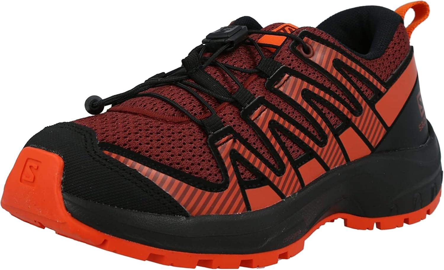 

Унисекс-детские кроссовки для трейлраннинга Salomon Kids Xa Pro V8, коричневый/черный/оранжевый