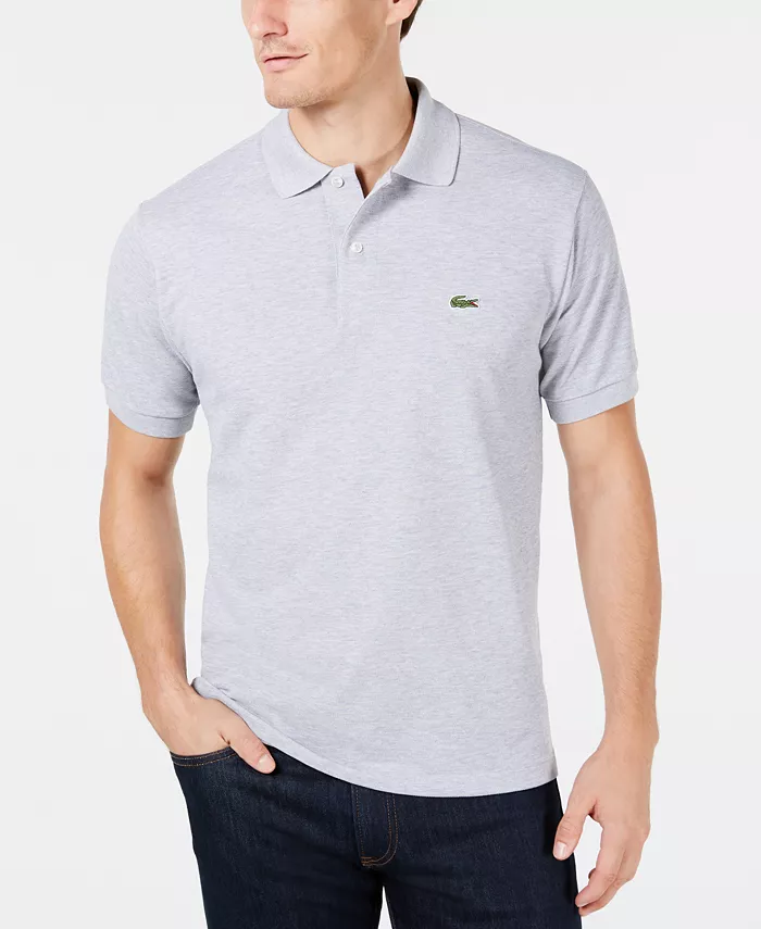 

Мужская поло L.12.12 Classic-Fit с короткими рукавами из пике Lacoste, серебро