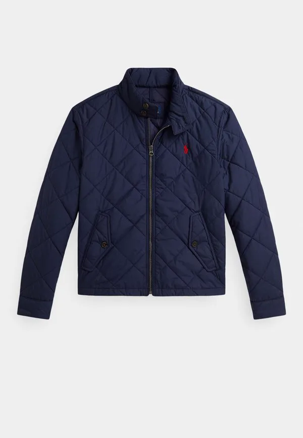 Стеганая куртка с высоким воротником 714y, куртка для межсезонья Polo Ralph Lauren, Newport Navy