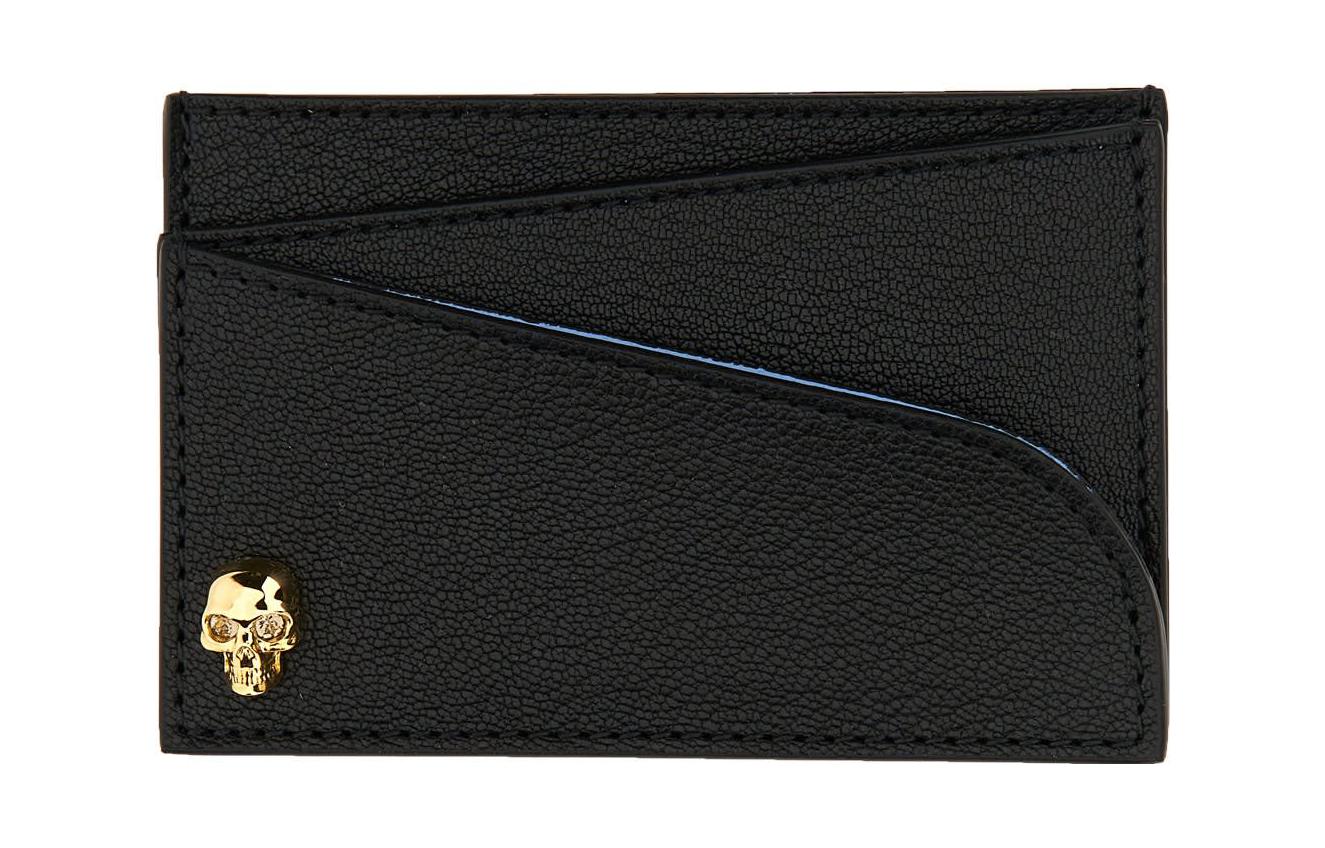 

Alexander McQueen Женский кардхолдер из телячьей кожи черный