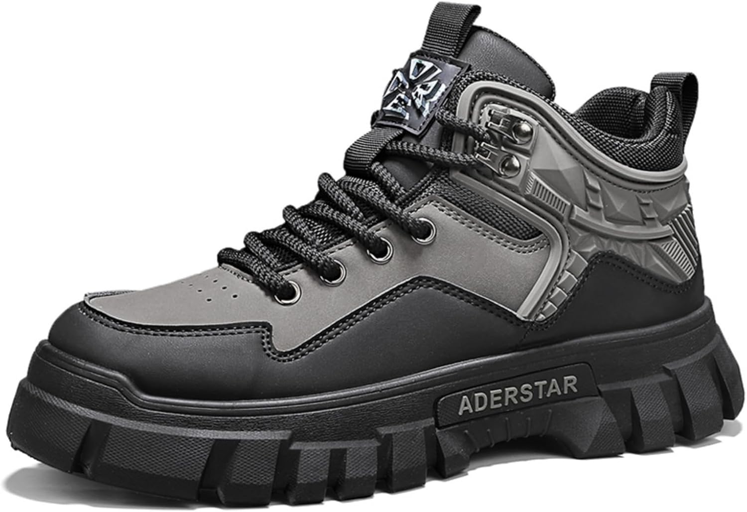 

Мужские высокие походные ботинки зеленого и черного цвета, стильные тактические ботинки до щиколотки с противоскользящей подошвой, прочная обувь для активного отдыха Aokisx