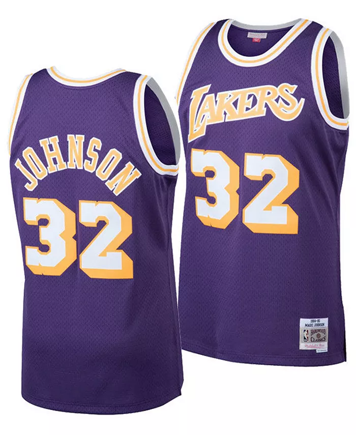 

Футболка Big Boys Magic Johnson Los Angeles Lakers Hardwood Classic Swingman Mitchell & Ness