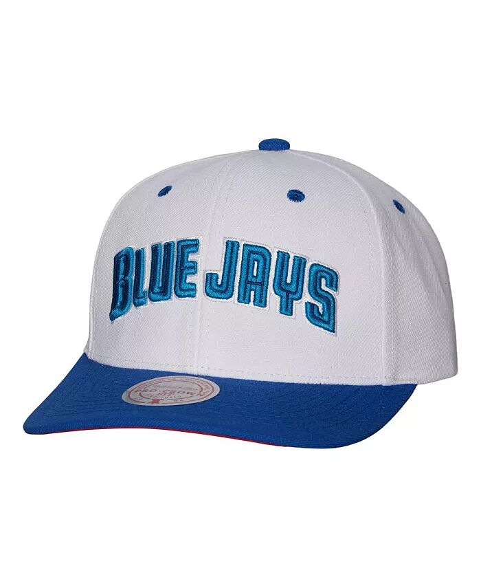 

Мужская белая рваная шляпа Toronto Blue Jays Cooperstown Collection Pro Crown Snapback Mitchell & Ness, белый