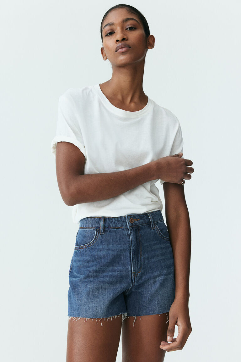 

Джинсовые шорты feather soft H&M, синий