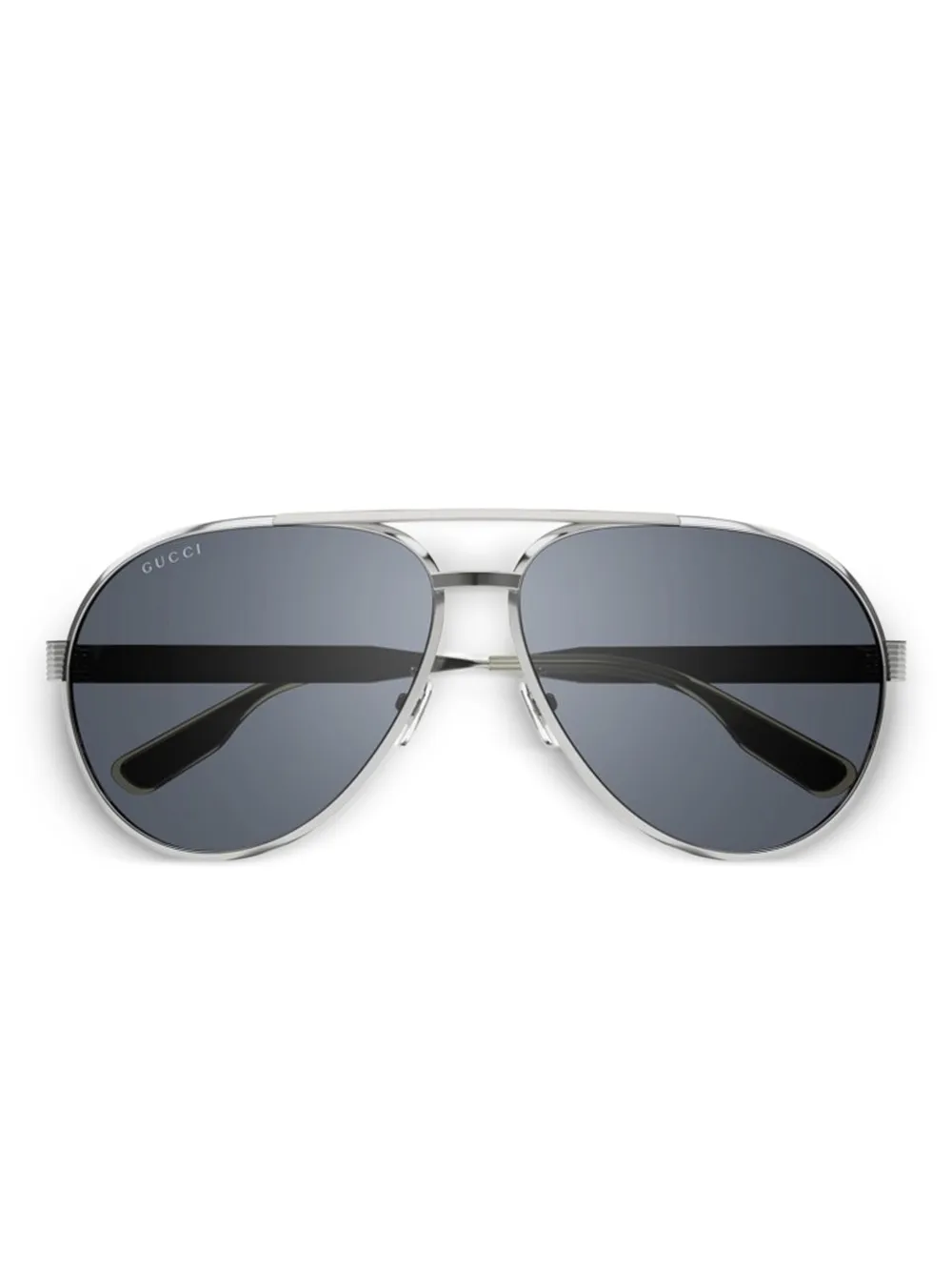 

Солнцезащитные очки в металлической оправе Gucci Eyewear, серебяный
