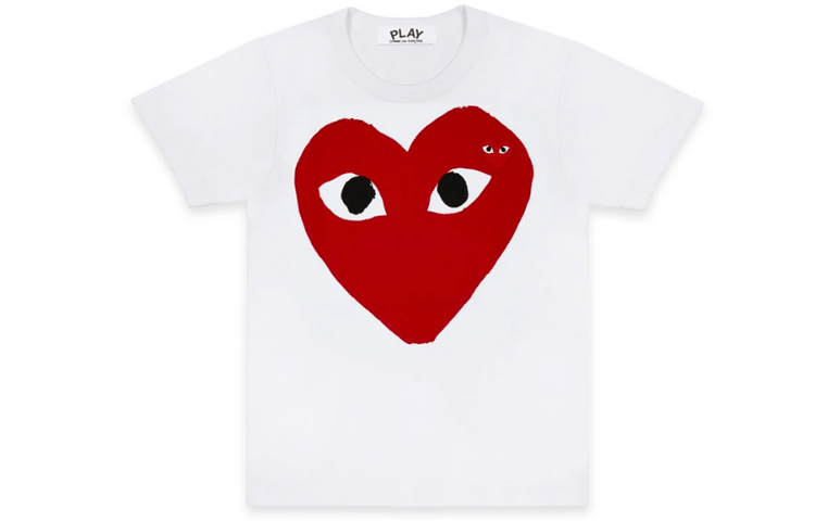 

Comme Des Garcons Play Женская футболка с красным сердцем CDG Play