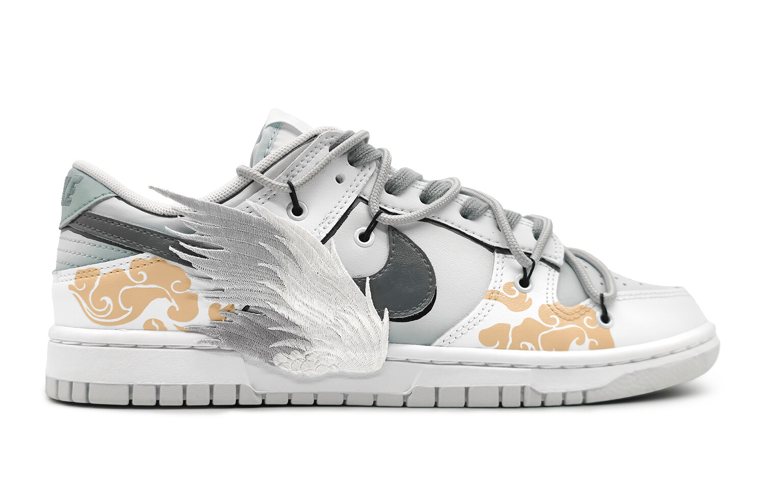 

Кроссовки для скейтбординга Dunk женские с низким верхом серо-золотые Nike, Желтый, Кроссовки для скейтбординга Dunk женские с низким верхом серо-золотые Nike