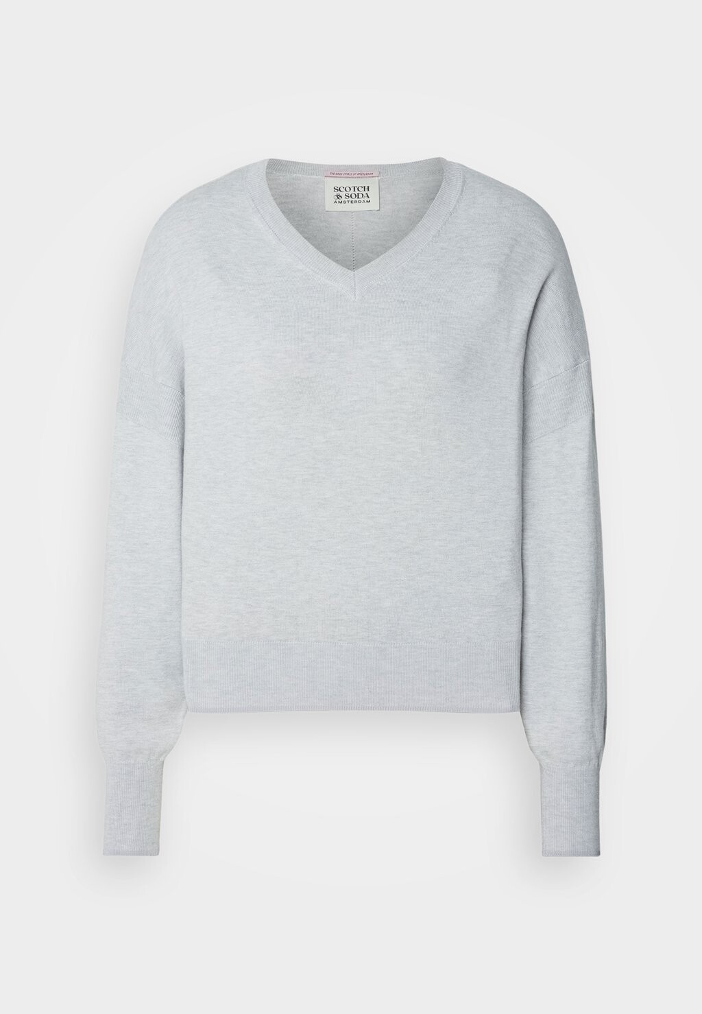 

Вязаный свитер CORE V NECK RELAXED Scotch & Soda, светло-серо-пестрый