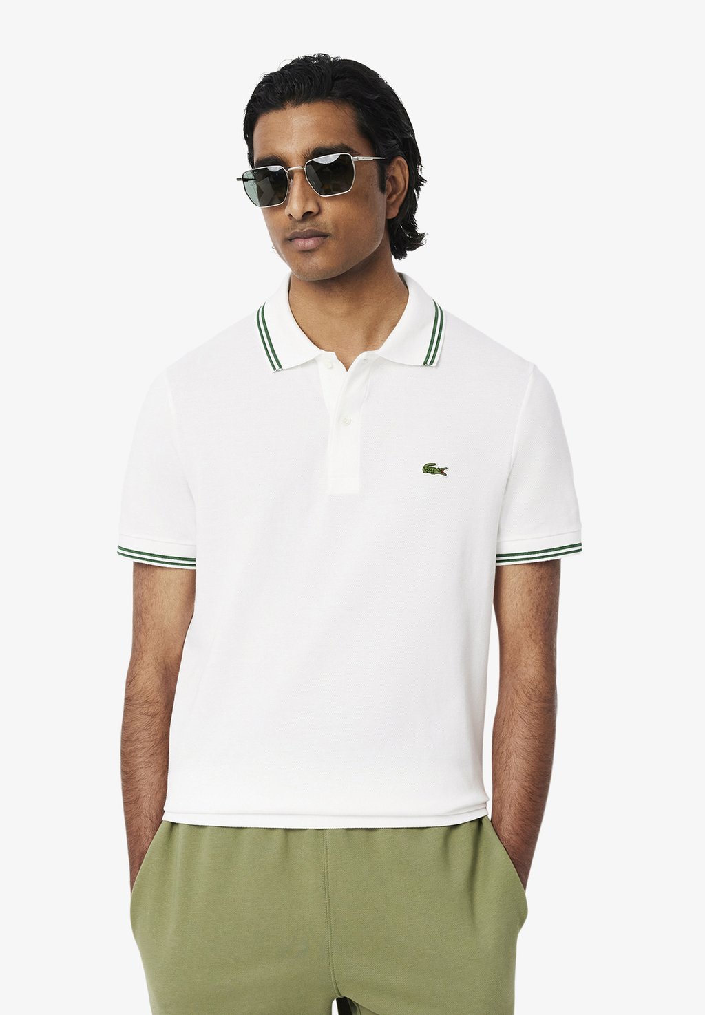 

Поло Lacoste, белый