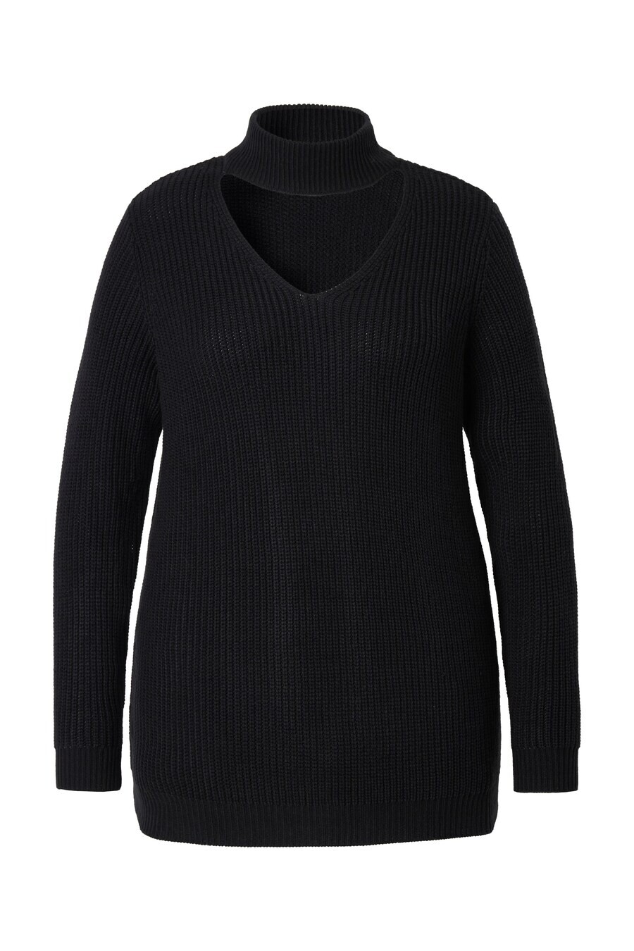 

Тонкий вязаный свитер MIAMODA Sweater, черный