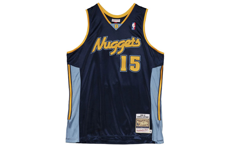 

Футболка Mitchell & Ness Fanatics Authentic 'NBA Denver Nuggets 2006 Carmelo Anthony' Mitchell Ness, темно-синий