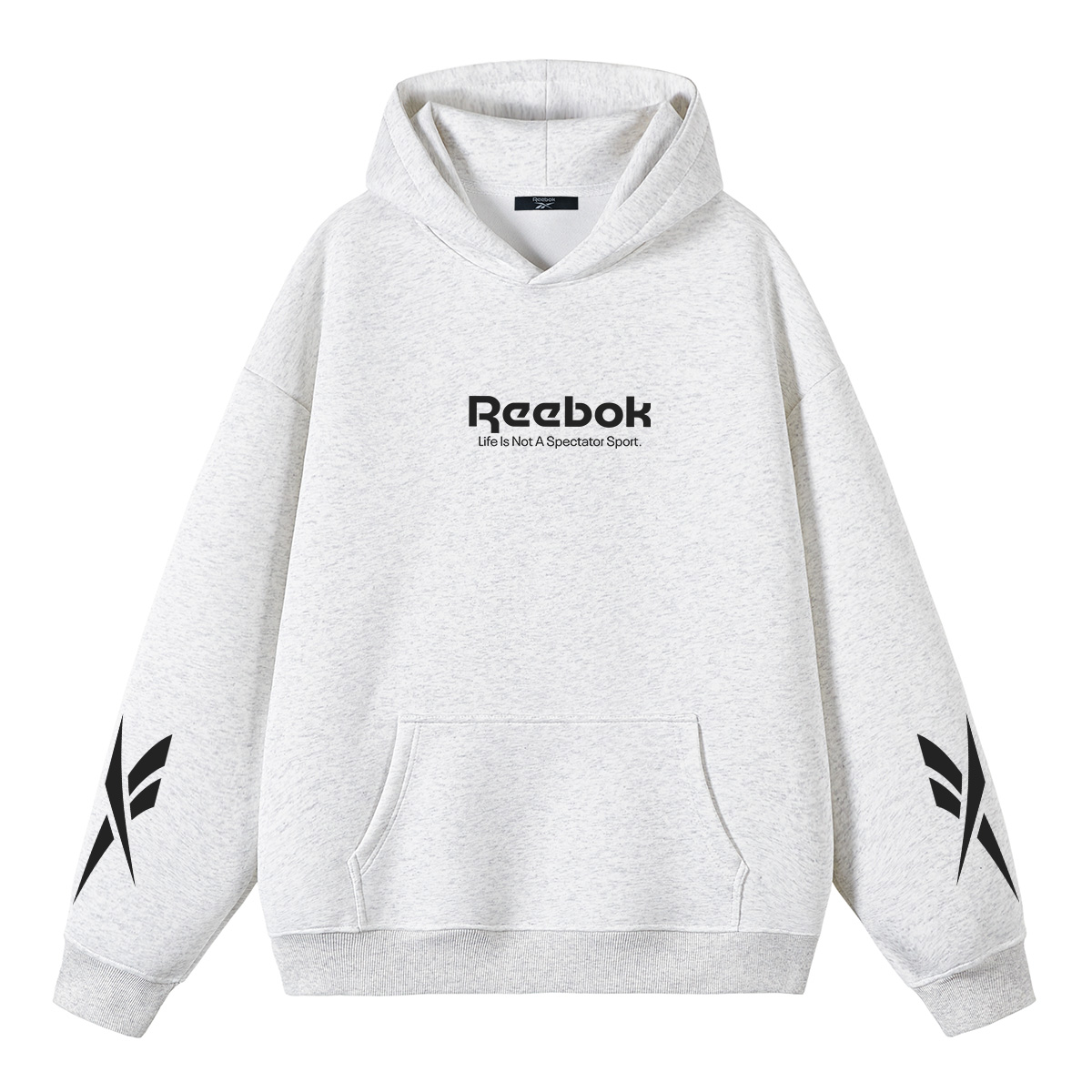 

Толстовки Unisex с капюшоном, утепленные, Heavyweight Reebok, белый heather серый[heavyweight thickened and fleece-lined]