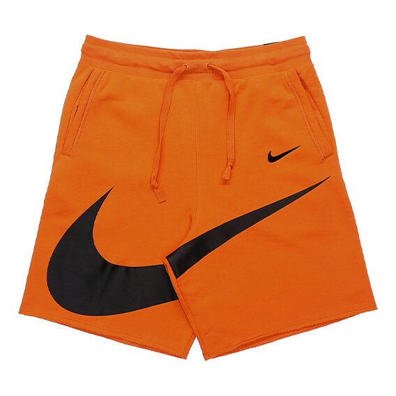 

Шорты sportswear swoosh logo printing knit sports shorts orange Nike, оранжевый