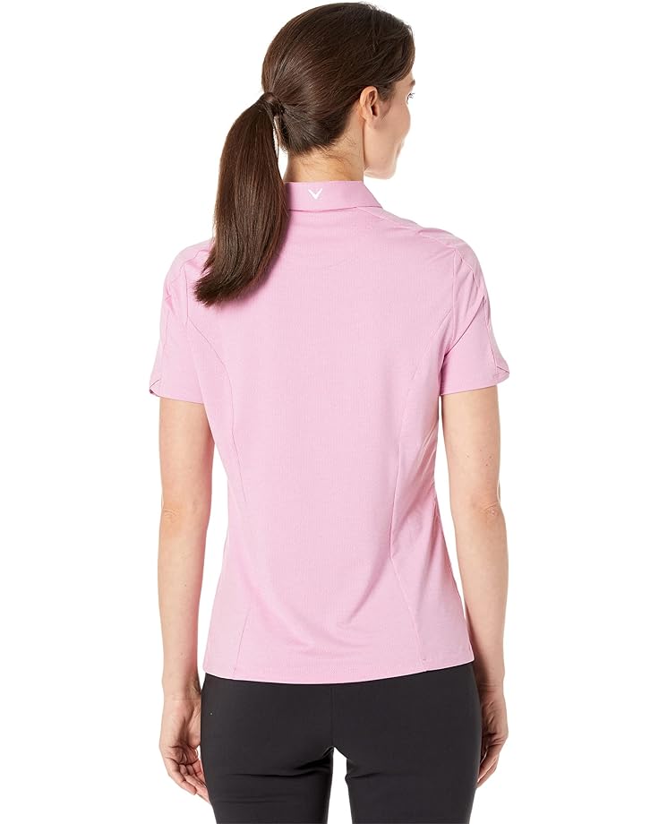 

Поло Callaway Tonal Color-Block Heather Polo, цвет Sunset Pink Heather