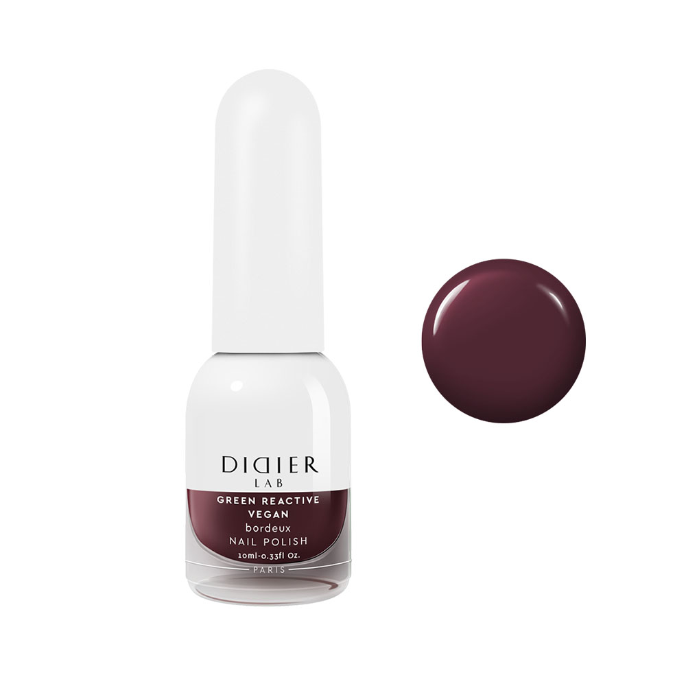 

Веганский лак для ногтей vegan nail polish Didier Lab, цвет bordeux, 10 мл