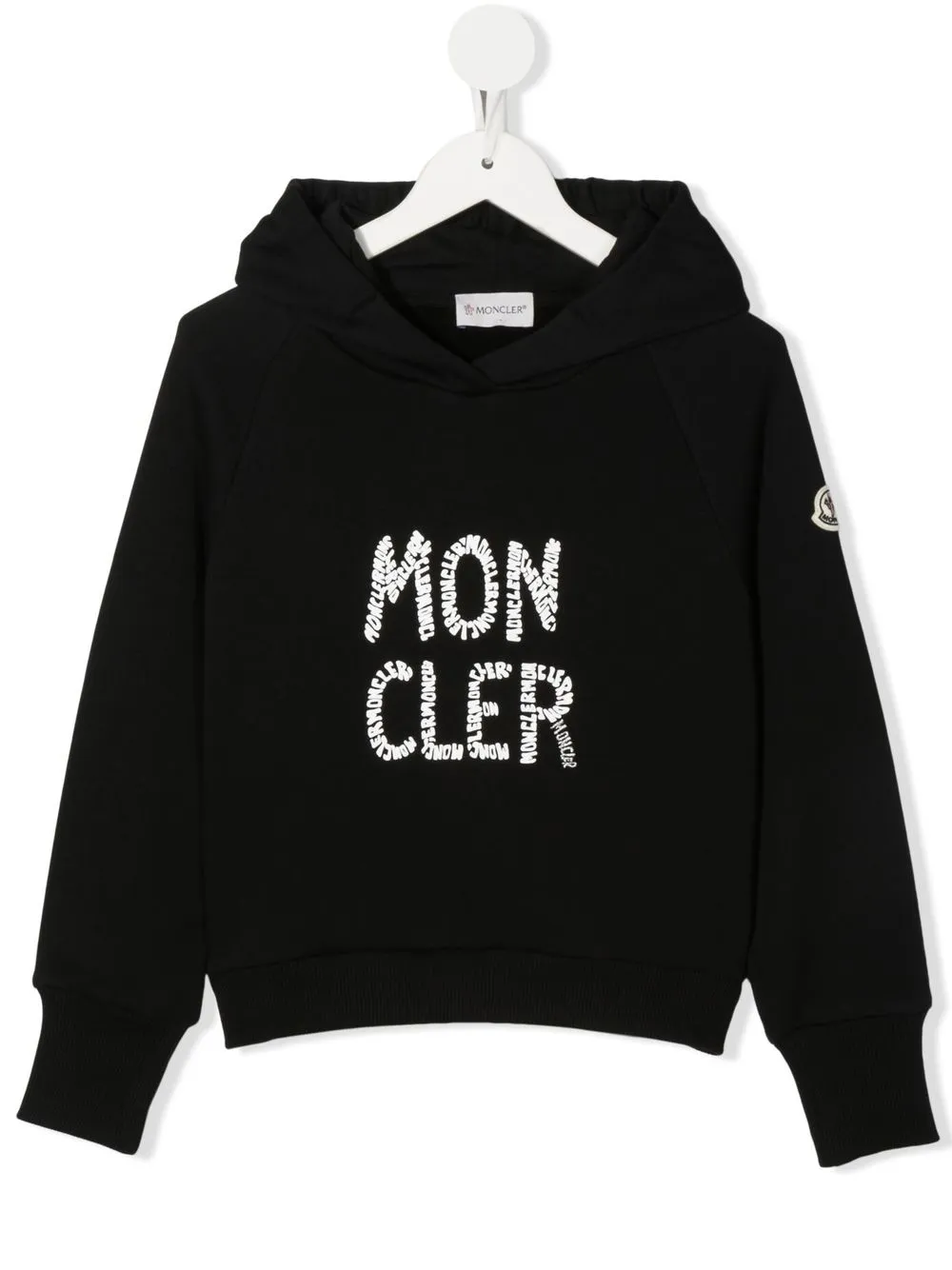 

Худи с логотипом Moncler Enfant, черный