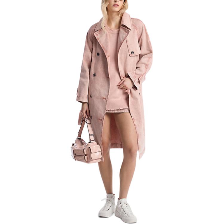 

MICHAEL KORS Крашеный джинсовый тренч, Fuchsia