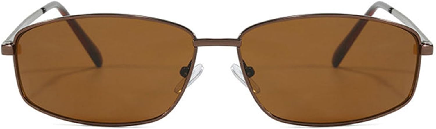 

Солнцезащитные очки Willochra Retro Small Rectangle Metal Frame для женщин, модные, сине-розовые линзы, защита от УФ-излучения UV400, для мужчин, в стиле панк, F28, C4