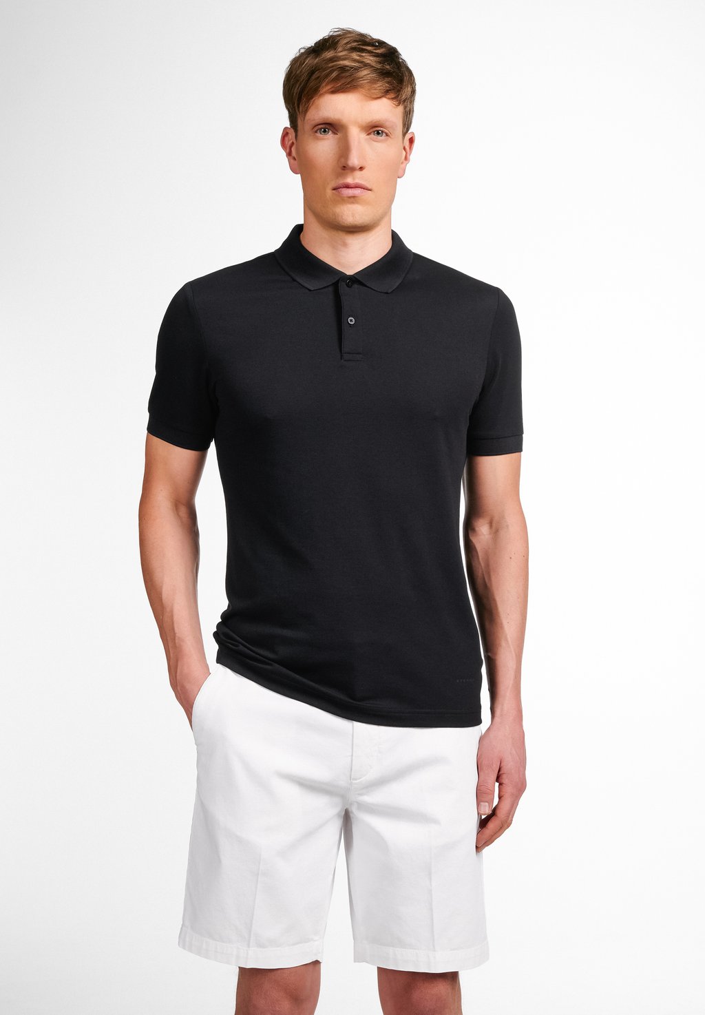

Поло KURZARM SLIM FIT Eterna, черный
