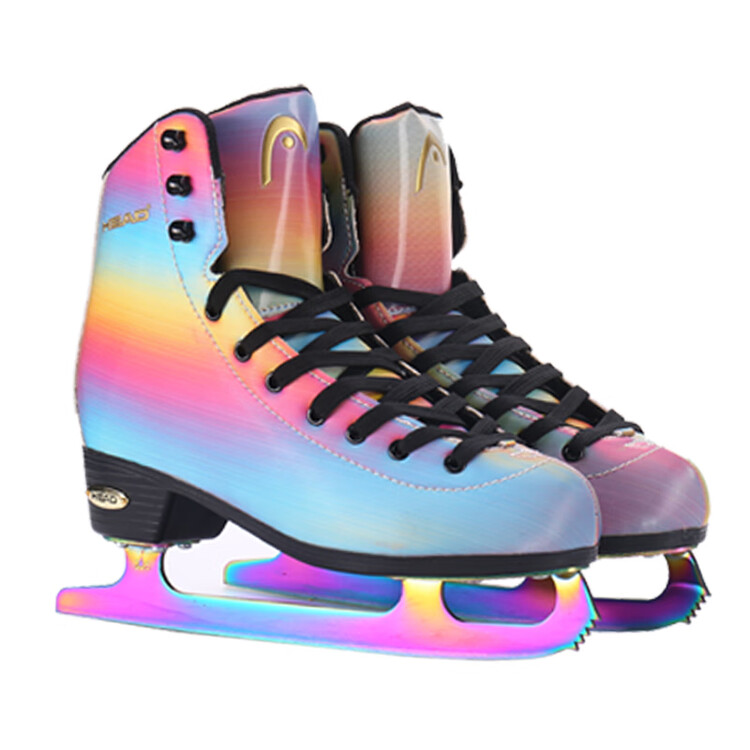 

HEAD Коньки для фигурного катания Liyang F600 Colorful, детские, для начинающих, F600 Iridescent, размер 31