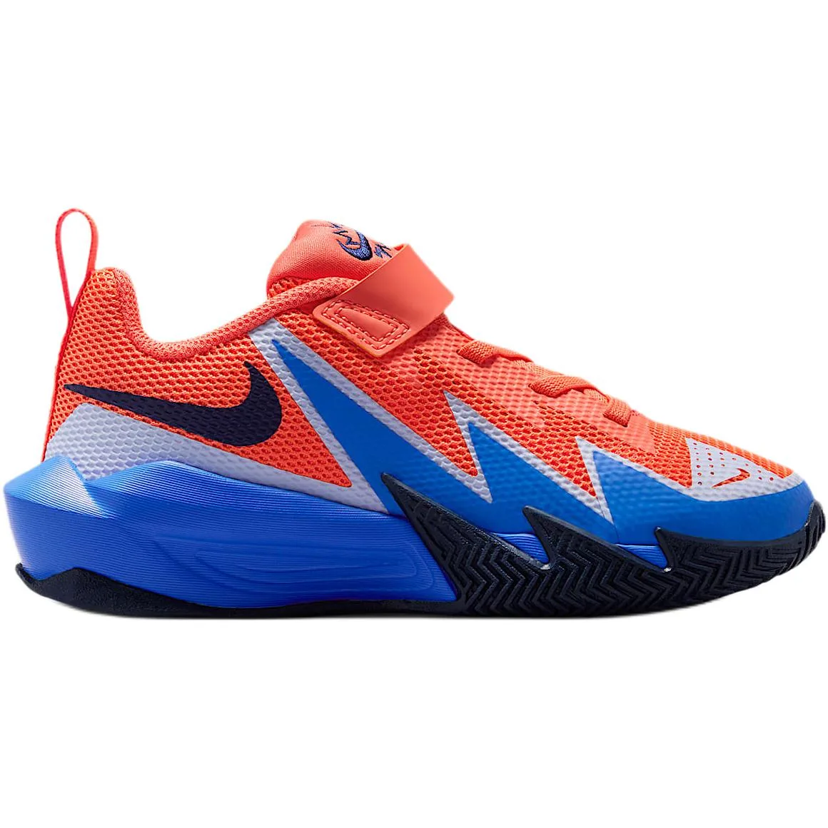 Nike Дышащие низкие баскетбольные кроссовки Blue Orange Kids' — фото 3