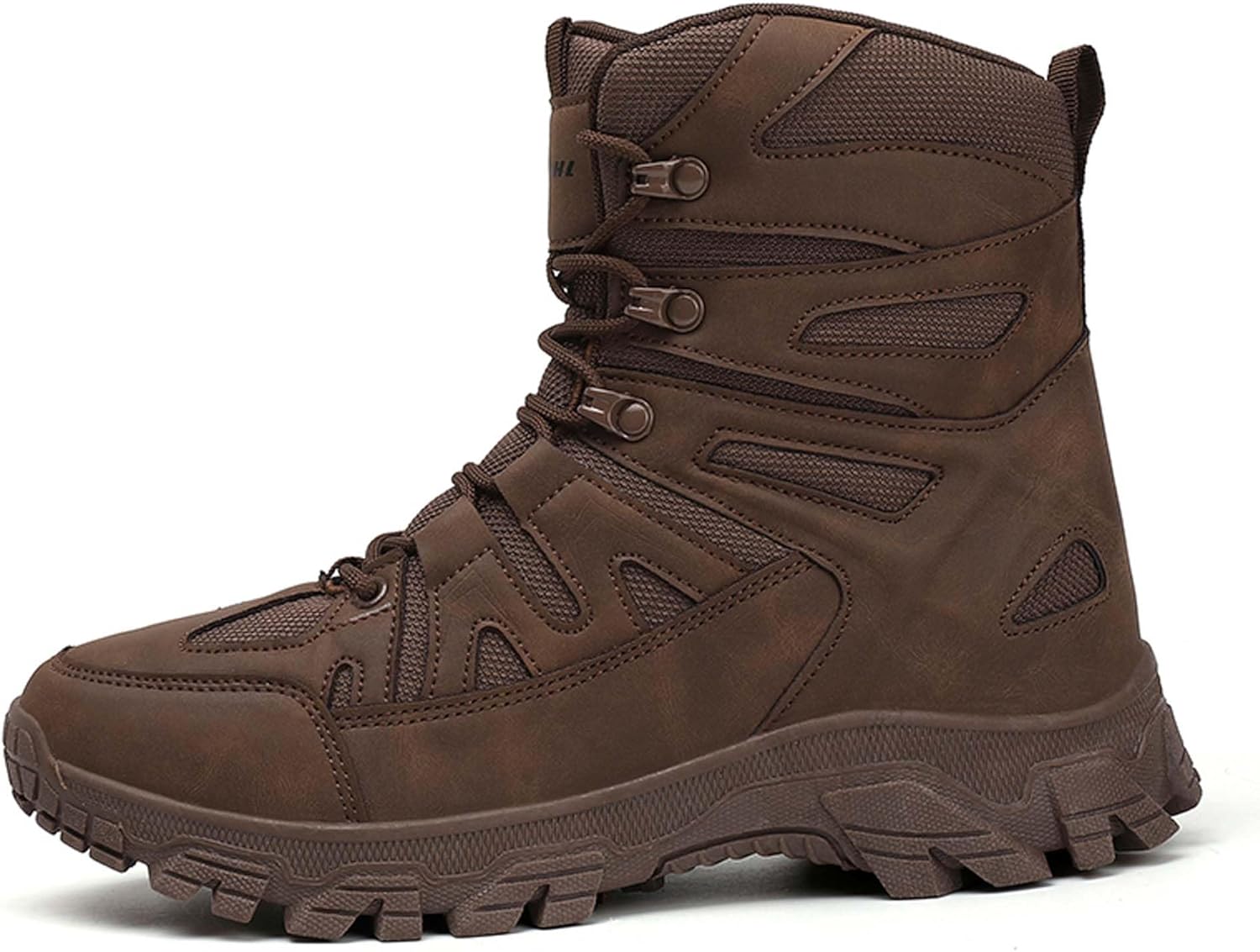 

Большие мужские походные ботинки для улицы, противоскользящие и водонепроницаемые ботинки, походные ботинки, внедорожные ботинки, спортивная обувь, повседневная обувь, полевые тренировочные военные сапоги Canopycasa, коричневый