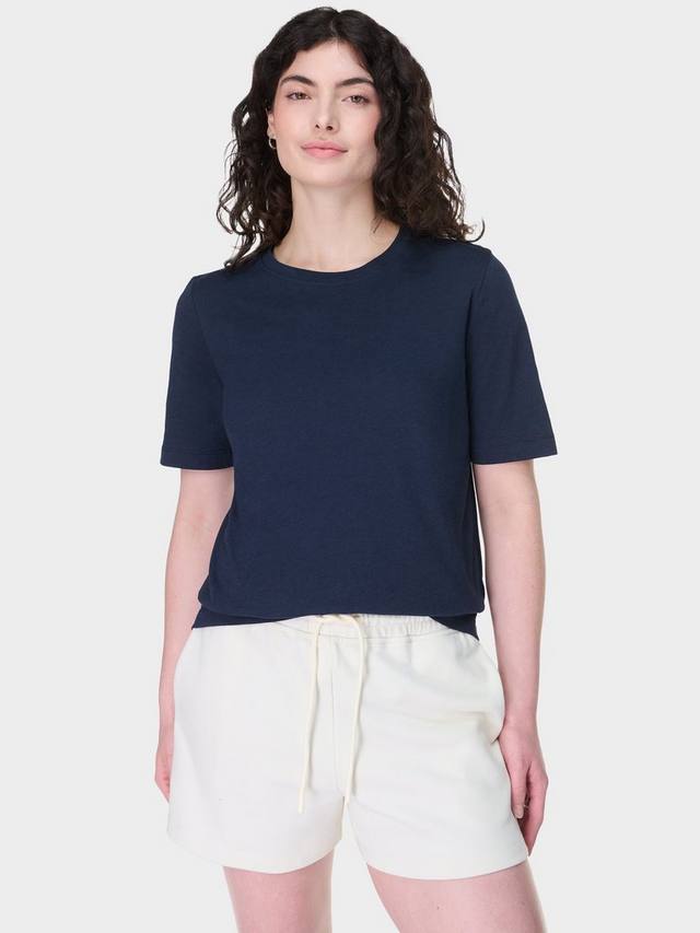 

Футболка с насыщенным содержанием органического хлопка essential Sweaty Betty, цвет Navy Blue