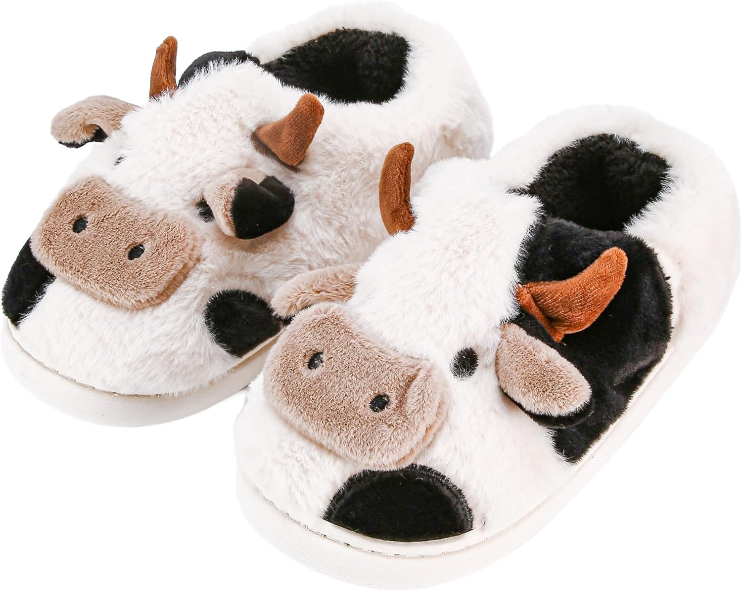 

Милые пушистые домашние тапочки COVS в виде коровки- кавайные обувь для женщин и мужчин, для дома и улицы, Cow-2(wrap Heel)
