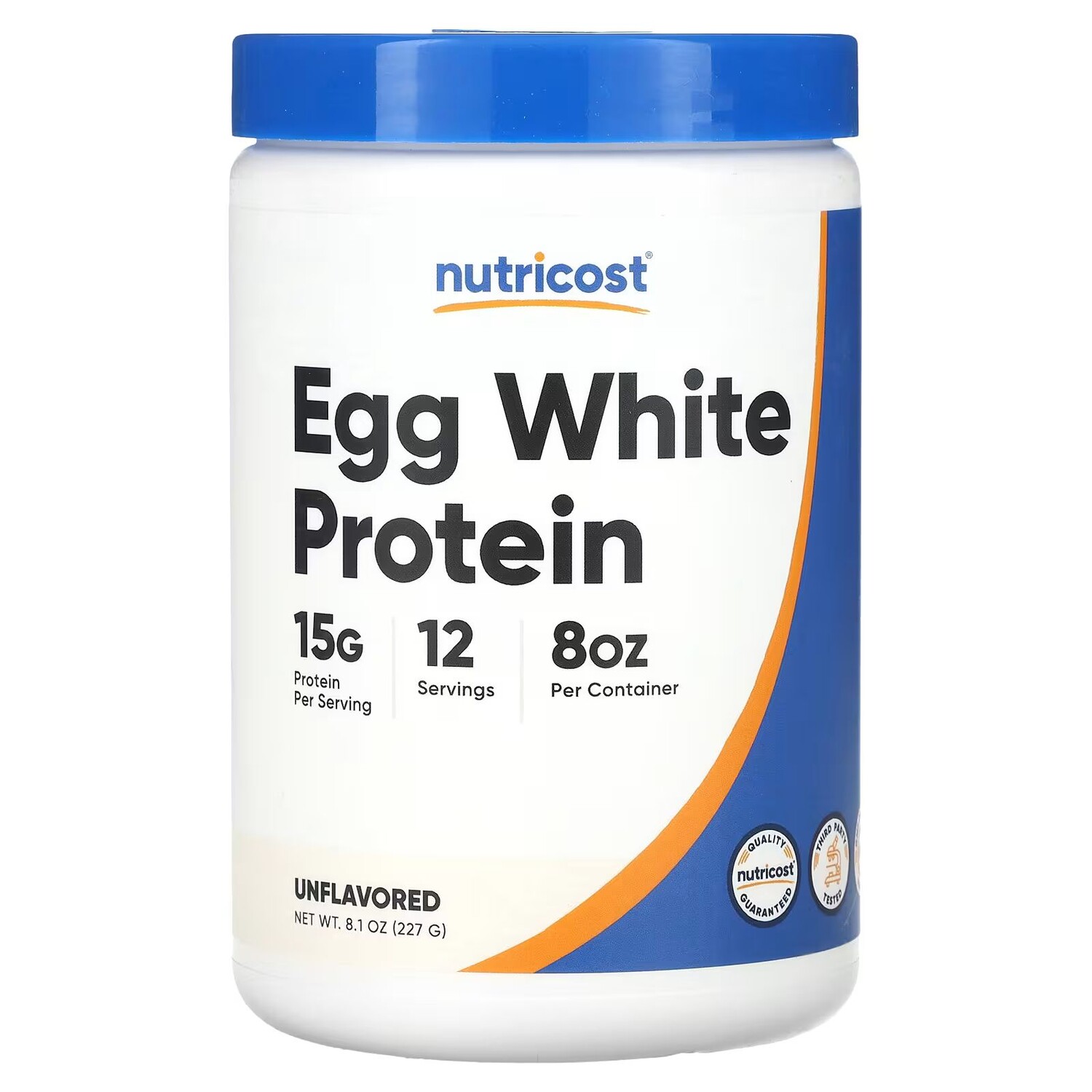 

Белок яичного белка, без вкуса, 8,1 унции (227 г) Nutricost