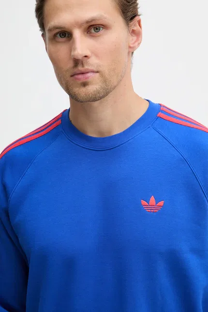Худи мужское с капюшоном Adidas Originals, синий — фото 4