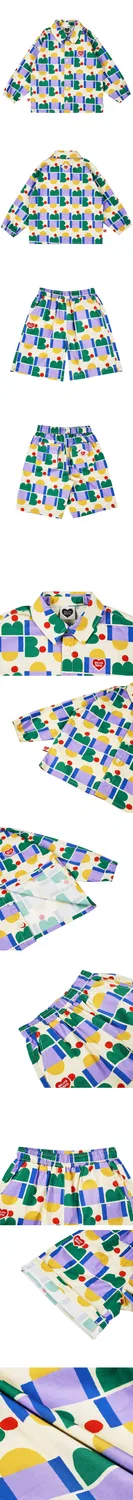 Детский комплект из рубашки и шорт Bb Figure All Over от Belita&Boys — фото 4