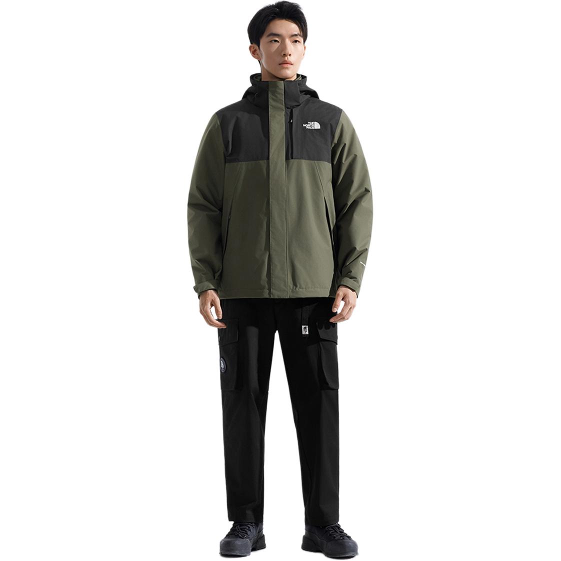 

THE NORTH FACE Ветровка мужская утепленная непромокаемая и ветрозащитная Hiking Waterproof And Windproof To Keep Warm, 21L/Ebony Green