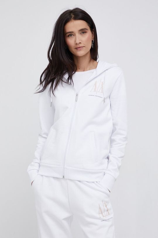 

Хлопковая толстовка 8NYM21.YJ68Z.NOS Armani Exchange, белый