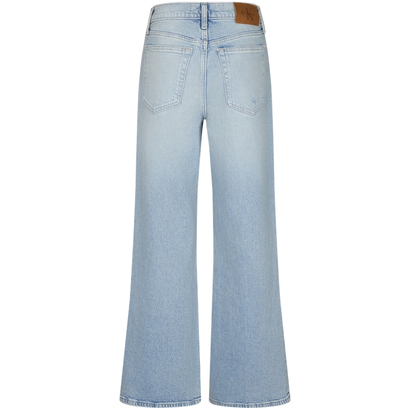 Calvin Klein Джинсы Women's RDA Denim светло-голубые умеренно широкие брюки — фото 3