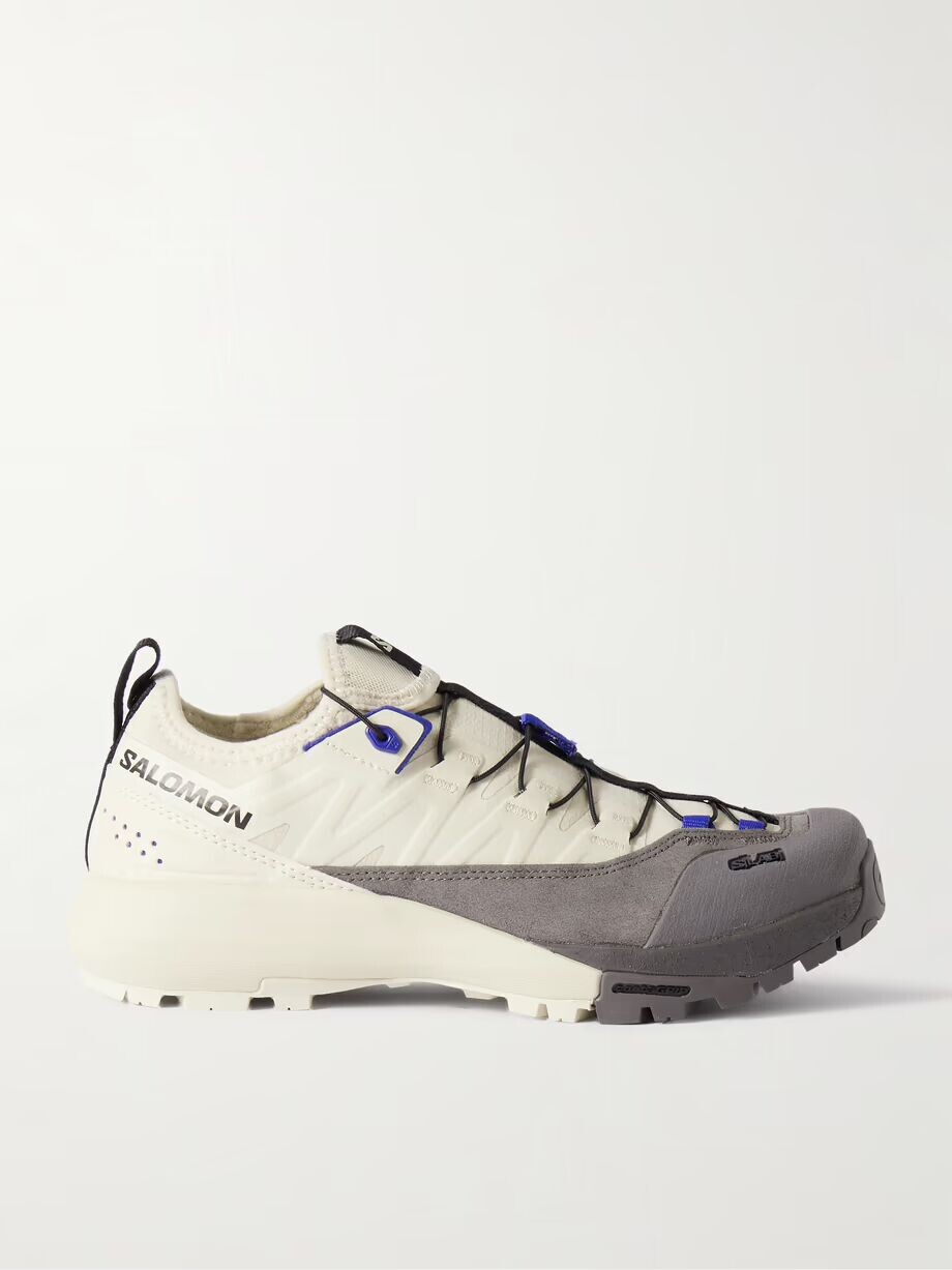 Кроссовки Alpinway Advanced из замши и рипстопа с резиновой отделкой Salomon, кремовый