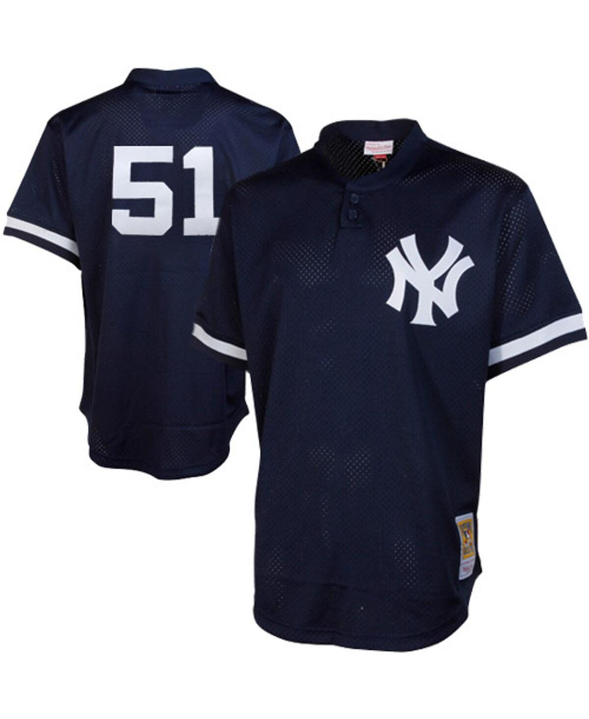 

Мужская сетчатая тренировочная майка Bernie Williams Navy New York Yankees Cooperstown Cooperstown Mitchell & Ness