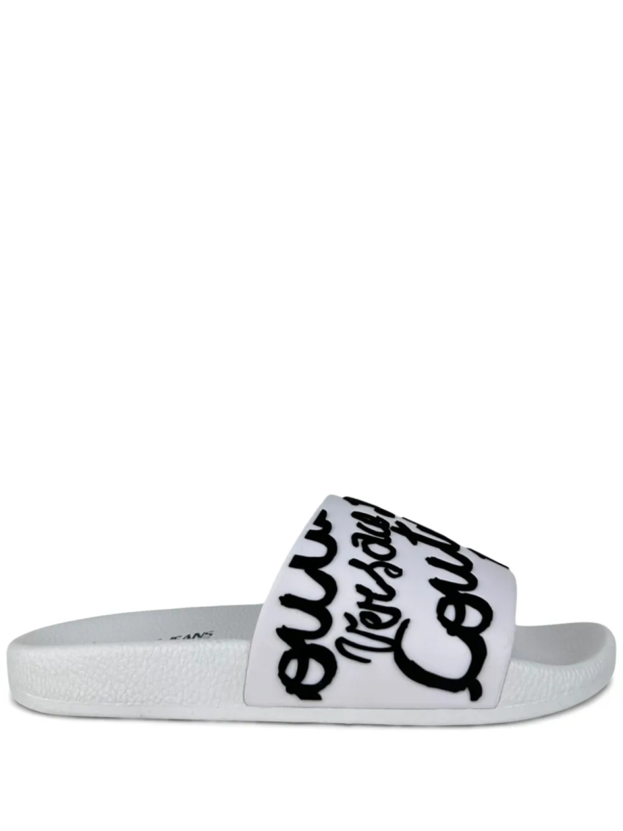 Шлепанцы с логотипом Versace Jeans Couture, белый