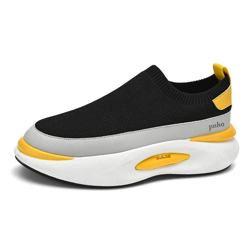 

Низкие повседневные туфли Balance для мужчин Jinho, Black Yellow