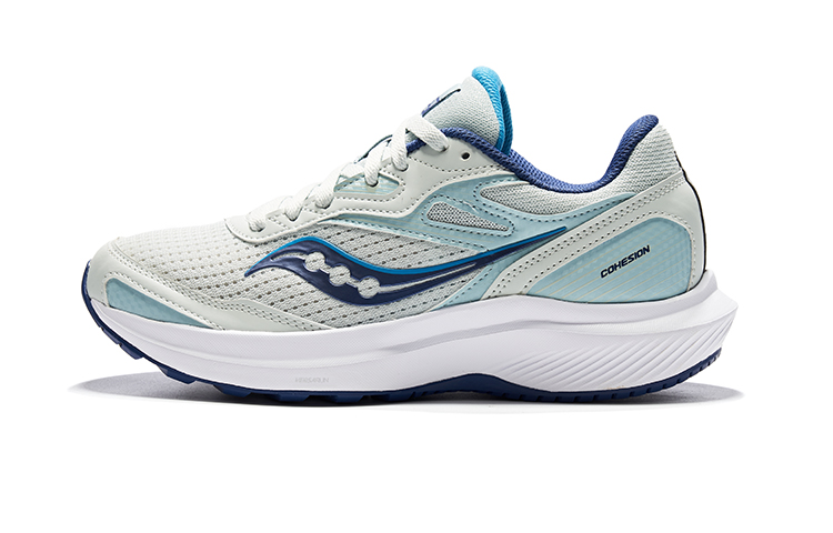

Saucony Cohesion 16 Shock Absorbers Slip Resistant Low top Running Shoes Women's Gray Blue