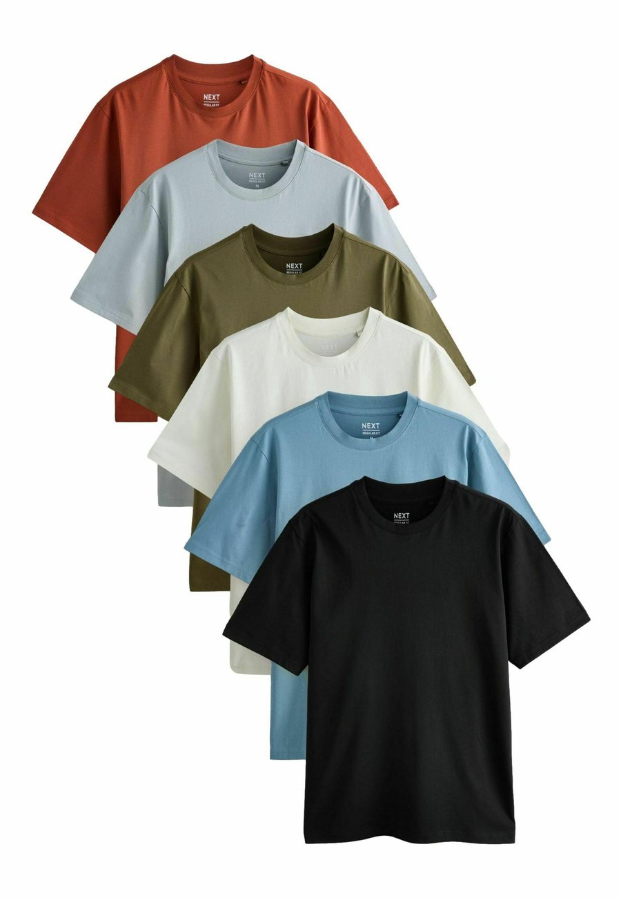 

Футболка Next 6 PACK STANDARD, Blue Black Orange Green Grey Ecru White/Blue, Белый, Футболка Next 6 PACK STANDARD, Blue Black Orange Green Grey Ecru White/Blue