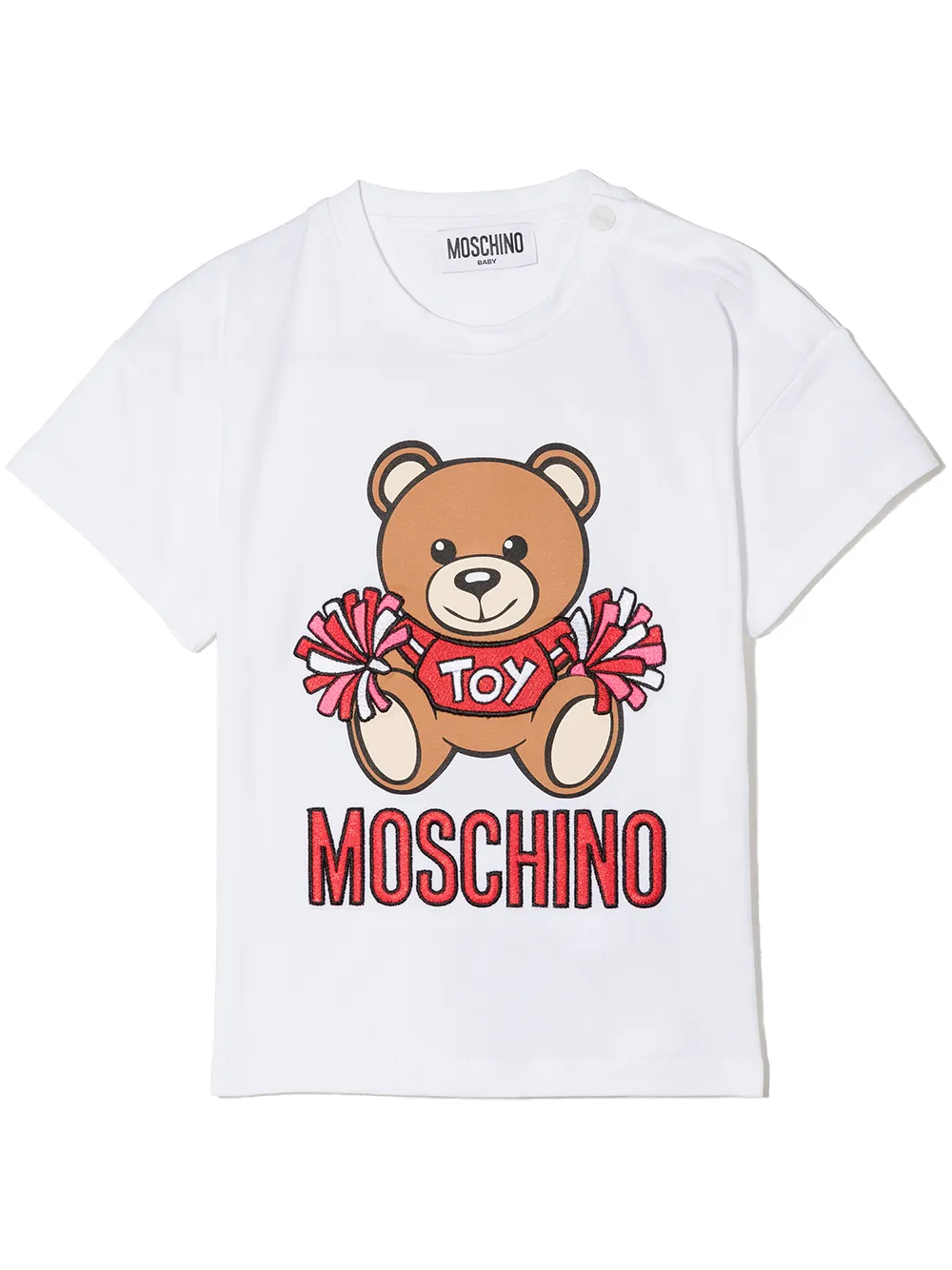 

Футболка с логотипом Moschino Kids, белый