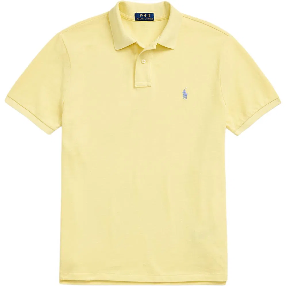 Поло из хлопка с вышивкой Polo Pony Polo Ralph Lauren, Yellow
