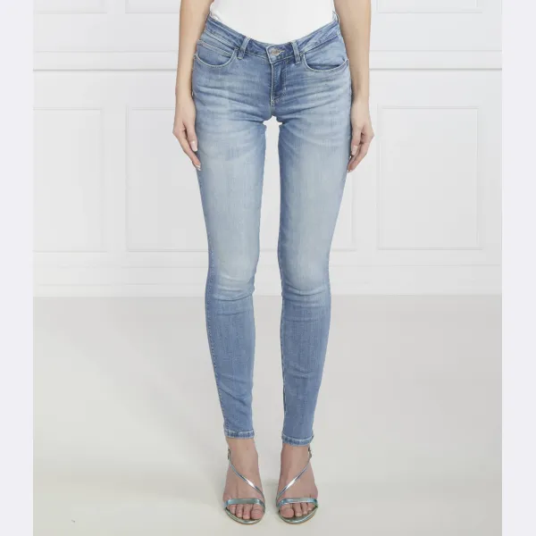 

Джинсы скинни с закругленными краями Guess, синий