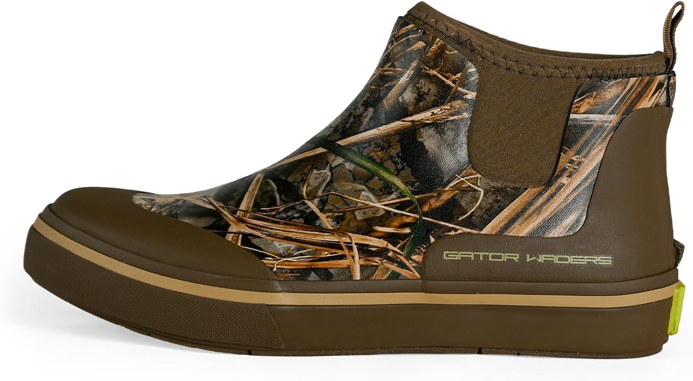 

Мужские болотные сапоги Gator Waders - прочные водонепроницаемые ботинки до щиколотки с неопрена, устойчивые к скольжению, для кемпинга, рыбалки и походов, Realtree Max-7