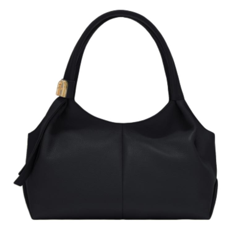 

Furla Средняя женская сумка через плечо из коровьей кожи черного цвета